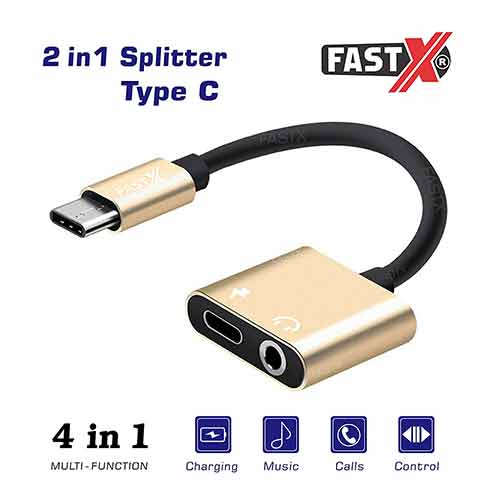 FastX Type C to 3.5mm Aux