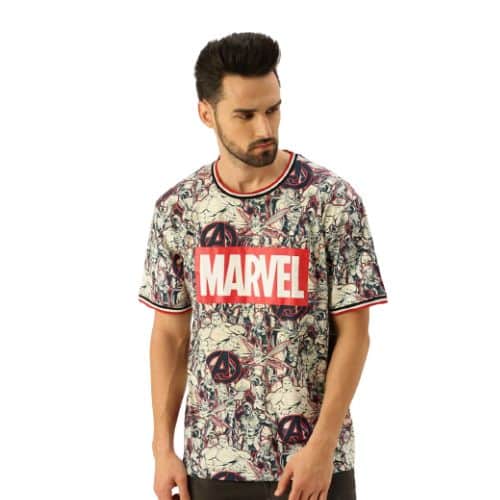 Veirdo Marvel Avengers Printed T-Shirt