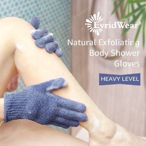 EvridWear Strong Exfoliating Hydro Body Scrub Gloves